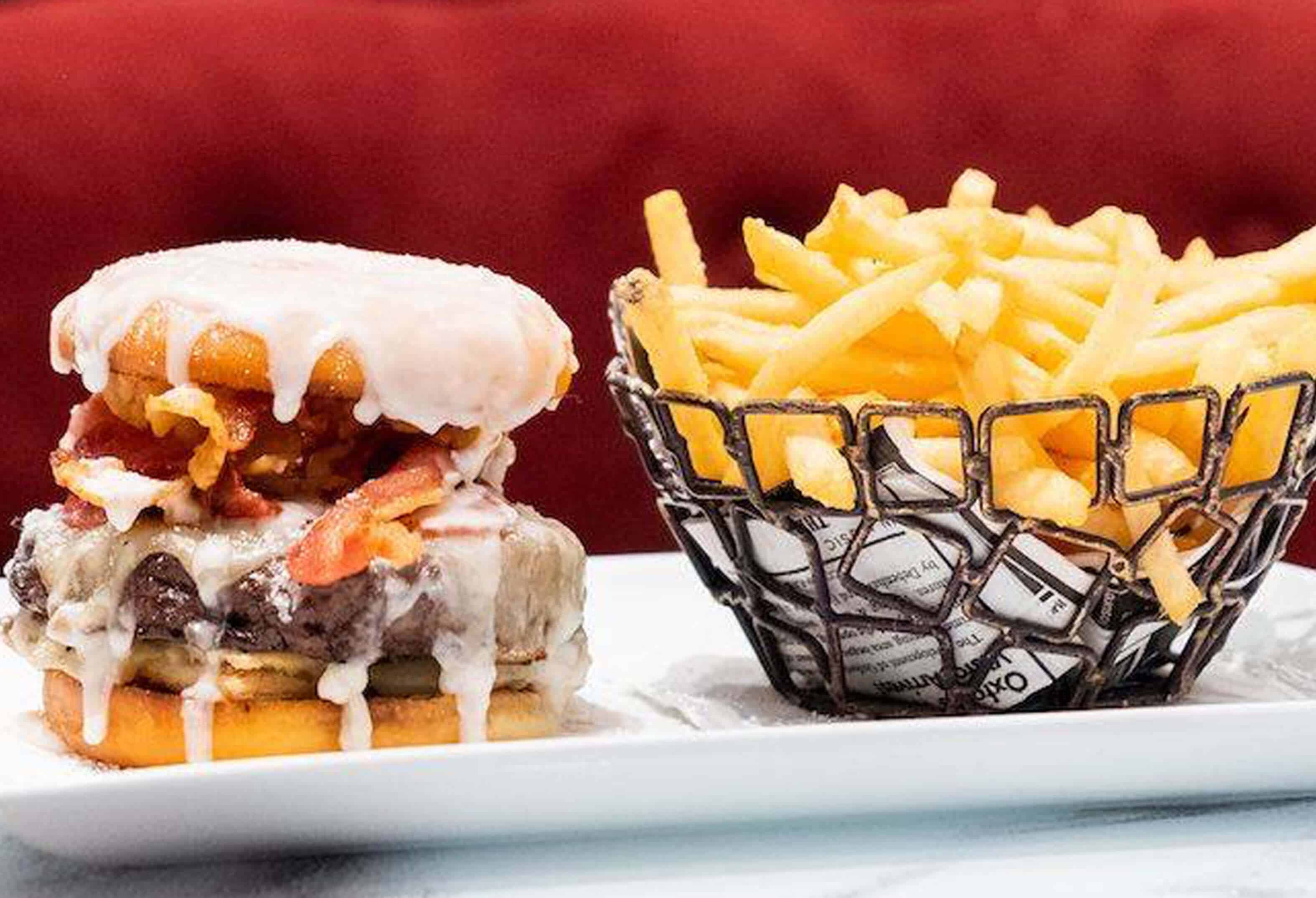 Sugar Factory, Breakfast Donut Burger