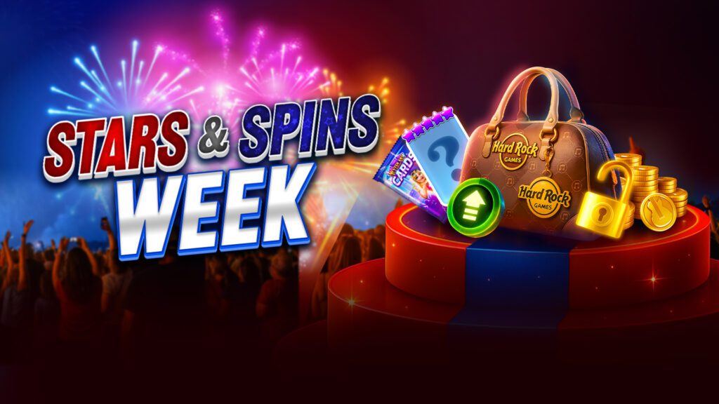 Hard Rock Neverland Casino Stars & Spins Week gift artwork