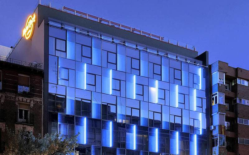 Exterior Shot of Hard Rock Hotel Madrid